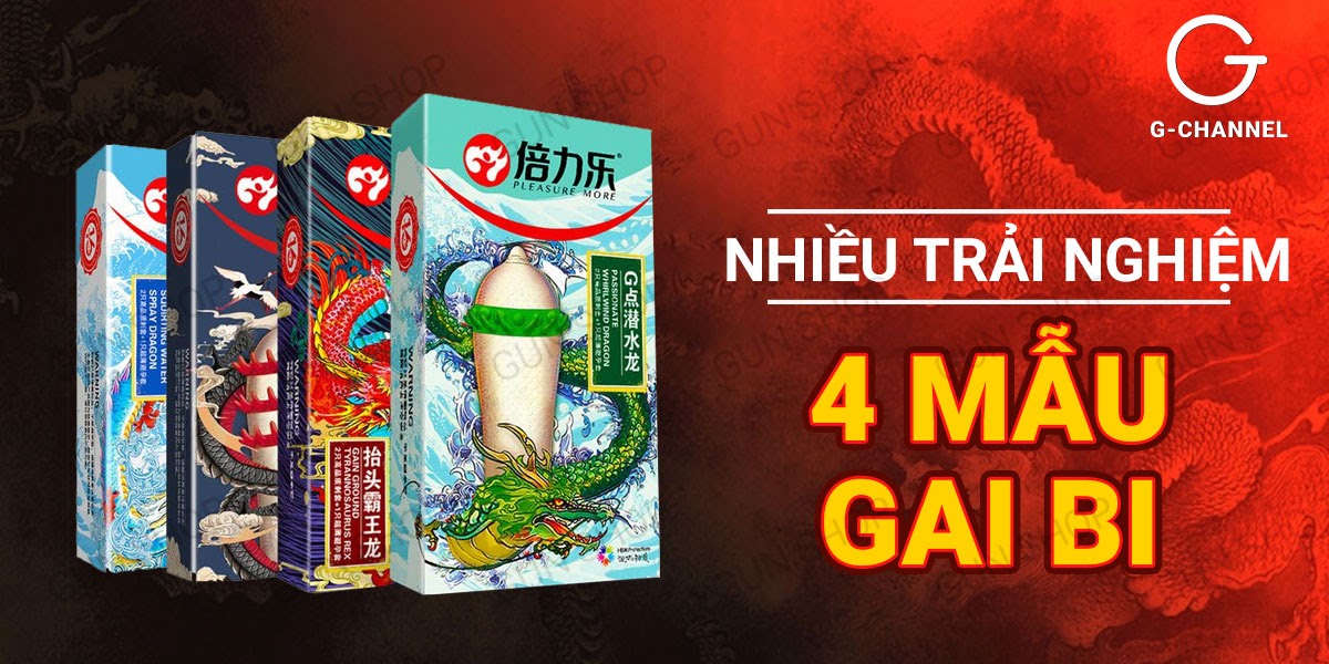 Bao cao su Dragon gân gai bi lớn an toàn kích thích đỉnh cao