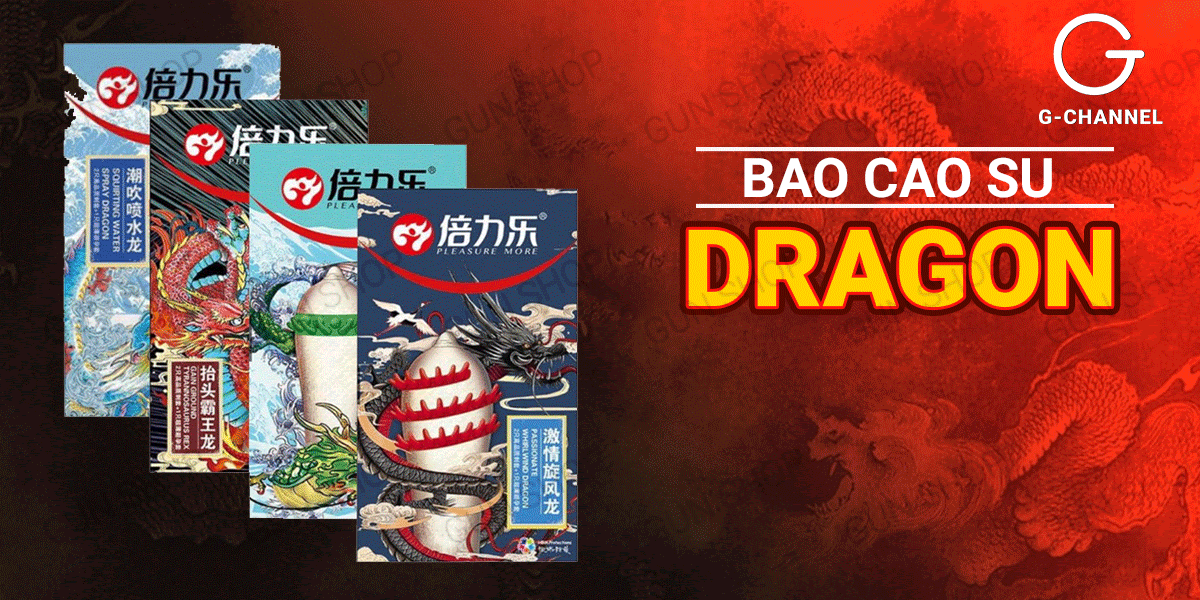 Bao cao su Dragon gân gai bi lớn an toàn kích thích đỉnh cao