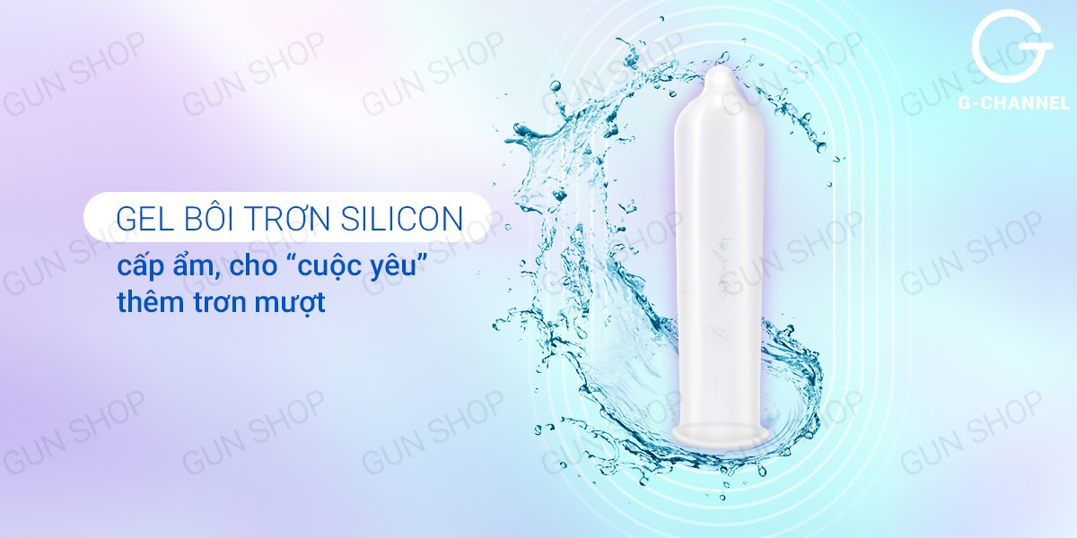 Bao cao su Durex Invisible siêu mỏng an toàn mềm mịn 10 cái