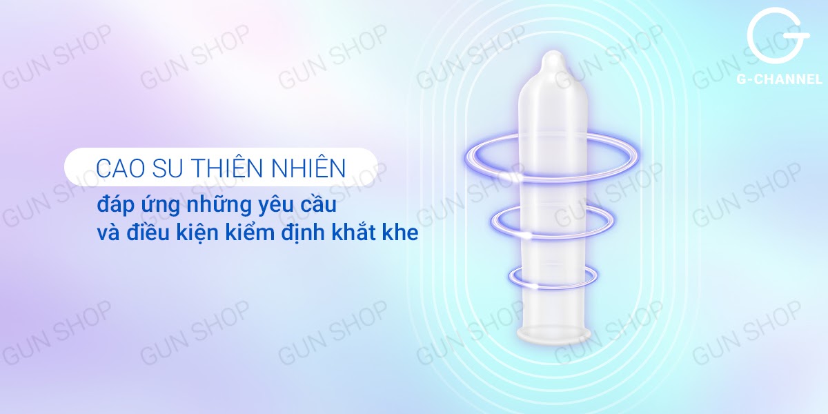 Bao cao su Durex Invisible siêu mỏng an toàn mềm mịn 10 cái