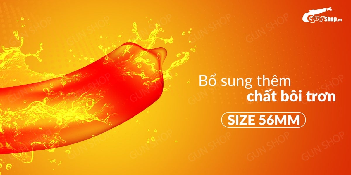 Bao cao su Durex Vị Dâu 56mm Hộp 12 Cái - Mềm Mại Kích Thích
