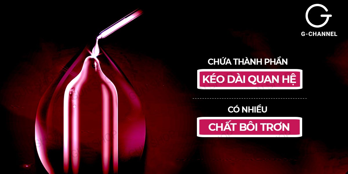 Bao cao su Feel 4 in 1 hộp 12 cái kích thích kéo dài thời gian