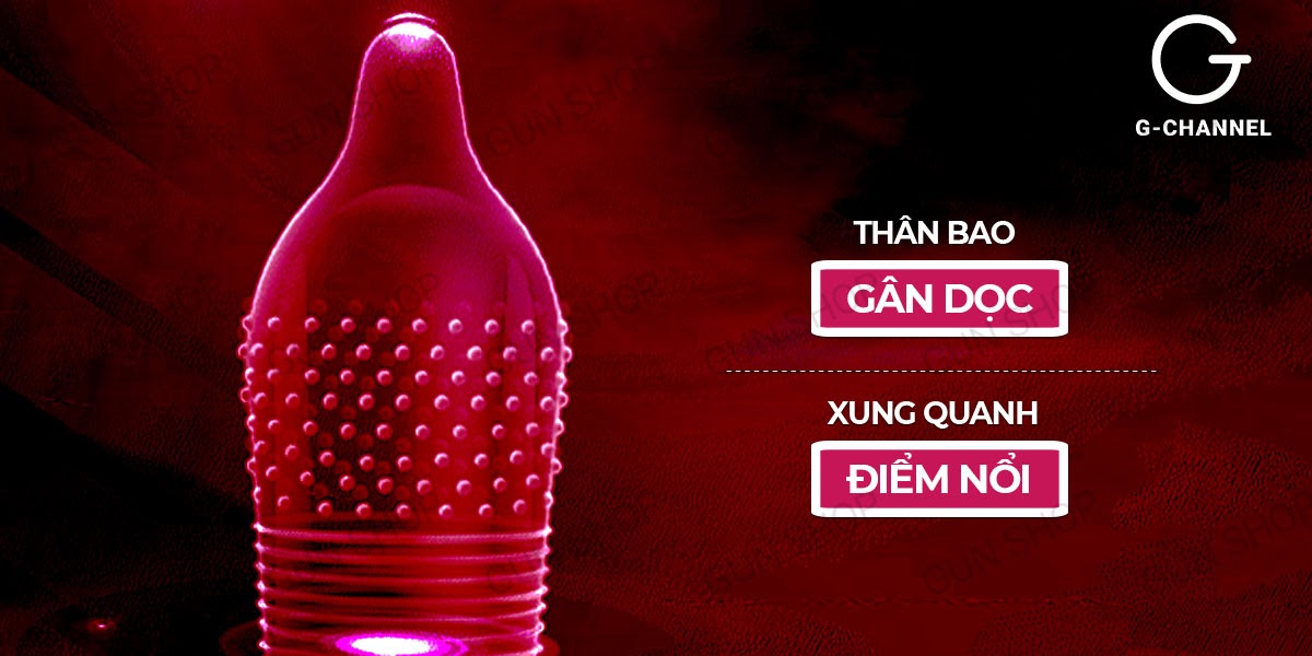 Bao cao su Feel 4 in 1 hộp 12 cái kích thích kéo dài thời gian