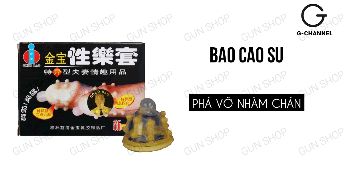 Bao Cao Su Gold Gai Bi Kích Thích Hộp 2 Cái Mua Ngay