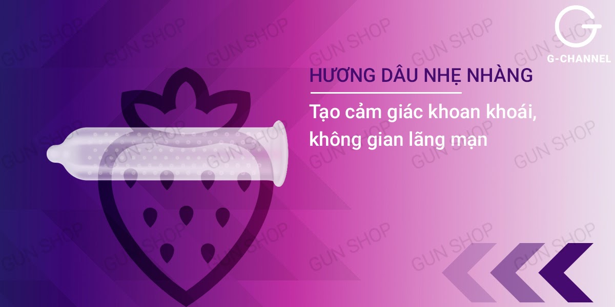 Cửa hàng bán Bao cao su Human - Hương dâu điểm nổi - Hộp 120 cái  giá sỉ