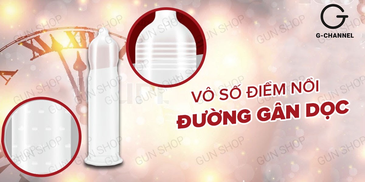 Bao cao su Shell Performaxxx 6 in 1 hộp 3 cái tăng khoái cảm kéo dài