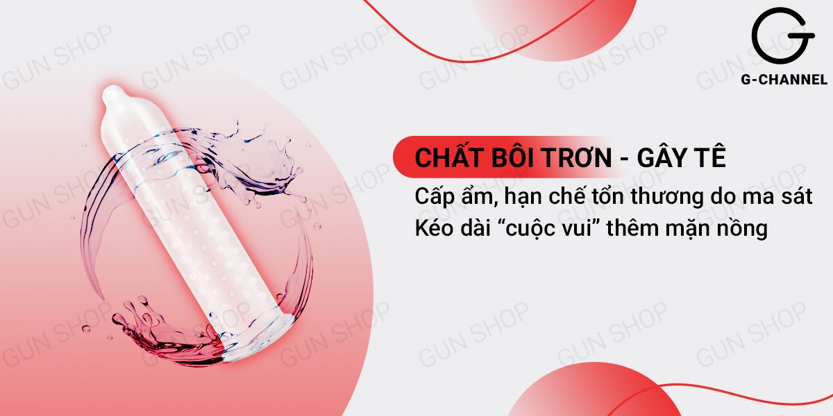 Bao cao su Liebe Gai nổi lớn Hộp 12 cái Kích thích mạnh