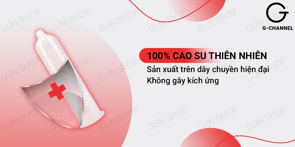 Bao cao su Liebe Gai nổi lớn Hộp 12 cái Kích thích mạnh