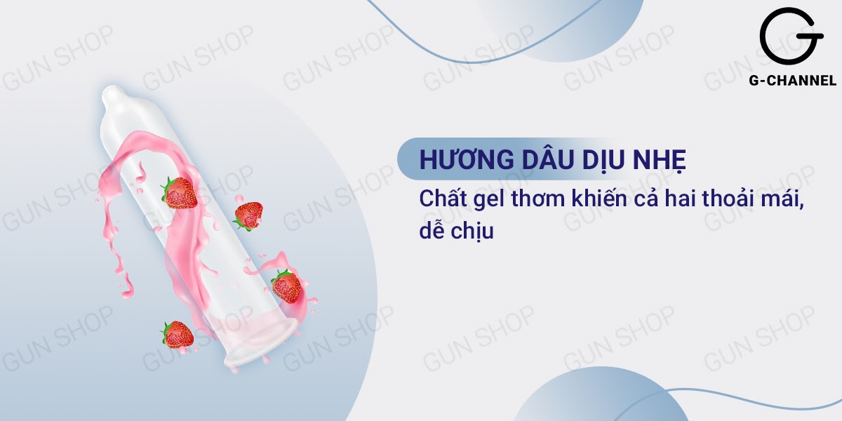 Bao cao su Liebe size 49mm mỏng trơn 12 cái an toàn thoải mái