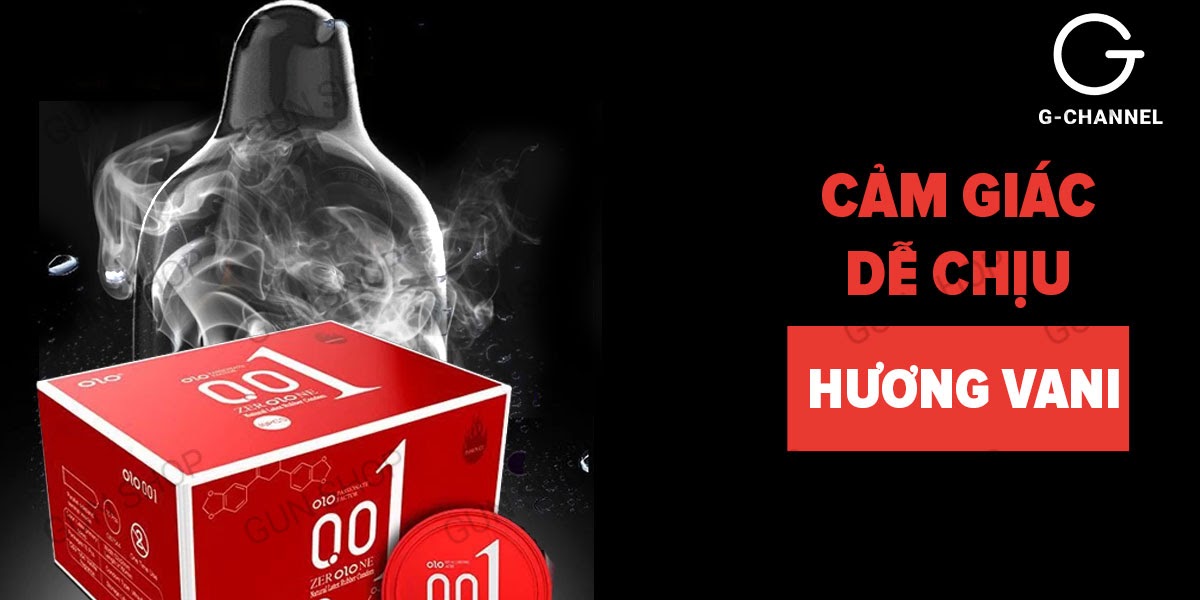 Shop bán Bao cao su OLO 0.01 Đỏ - Siêu mỏng nóng ấm - Hộp 10 cái  cao cấp