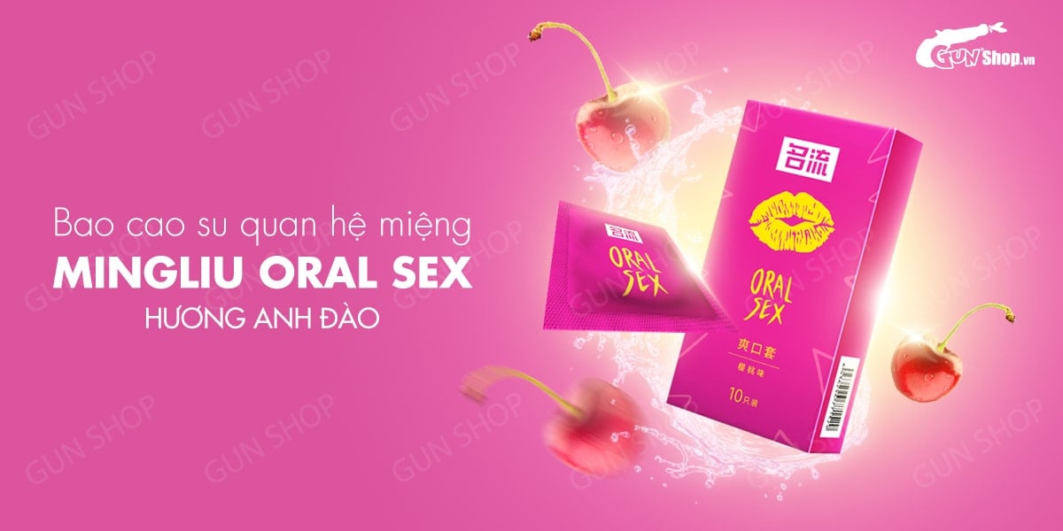 Phân phối Bao cao su quan hệ miệng Mingliu Oral Sex - Hương anh đào - Hộp 10 cái  loại tốt