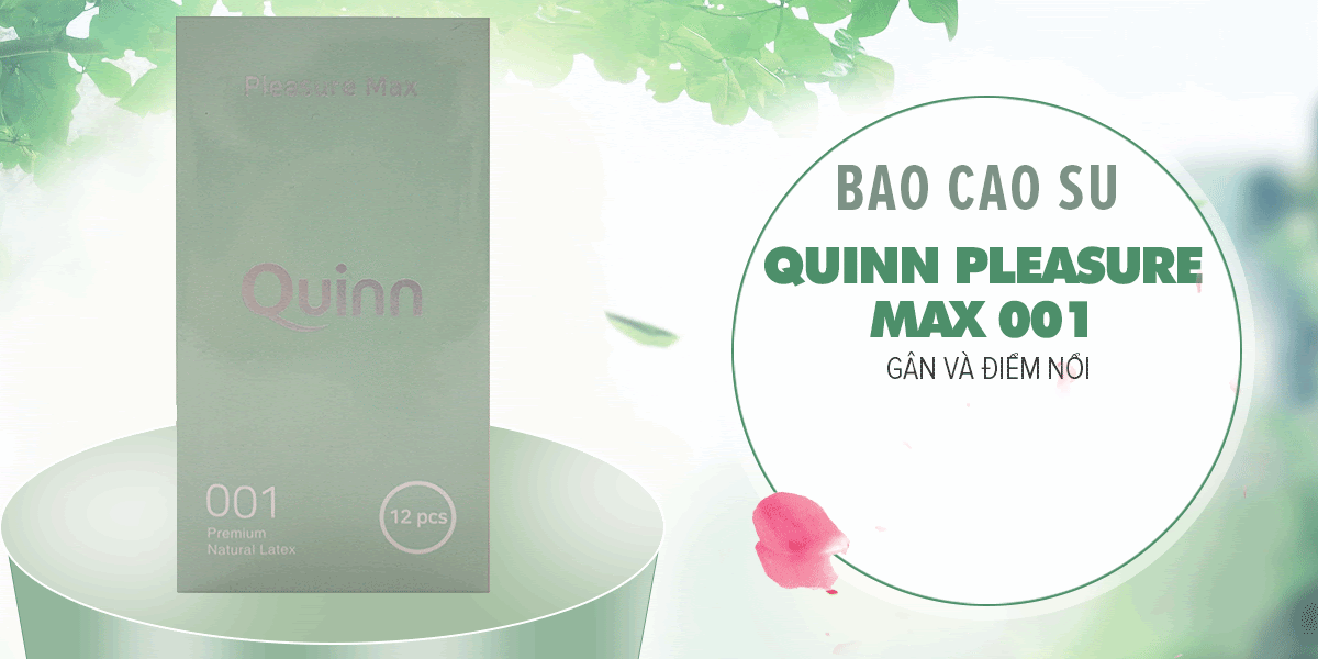 Bao Cao Su Quinn Gân Điểm Nổi Kích Thích Tăng Khoái Cảm Hộp 12
