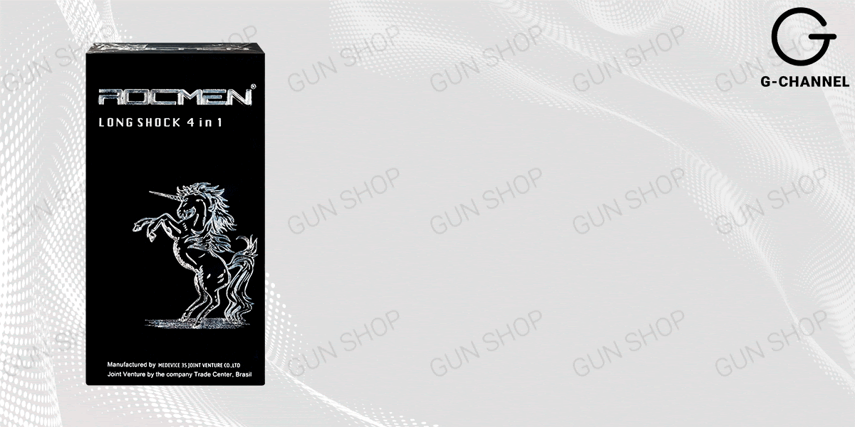 Bao cao su Rocmen Long Shock kéo dài thời gian an toàn quyến rũ 12 cái