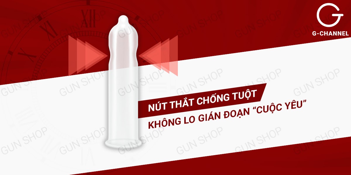 Bao cao su Shell Triple Mix gân gai siêu mỏng kích thích mát lạnh