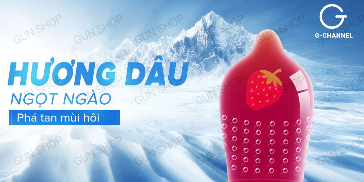 Mua Bao cao su Strast - Điểm nổi hương dâu - Hộp 72 cái  giá tốt
