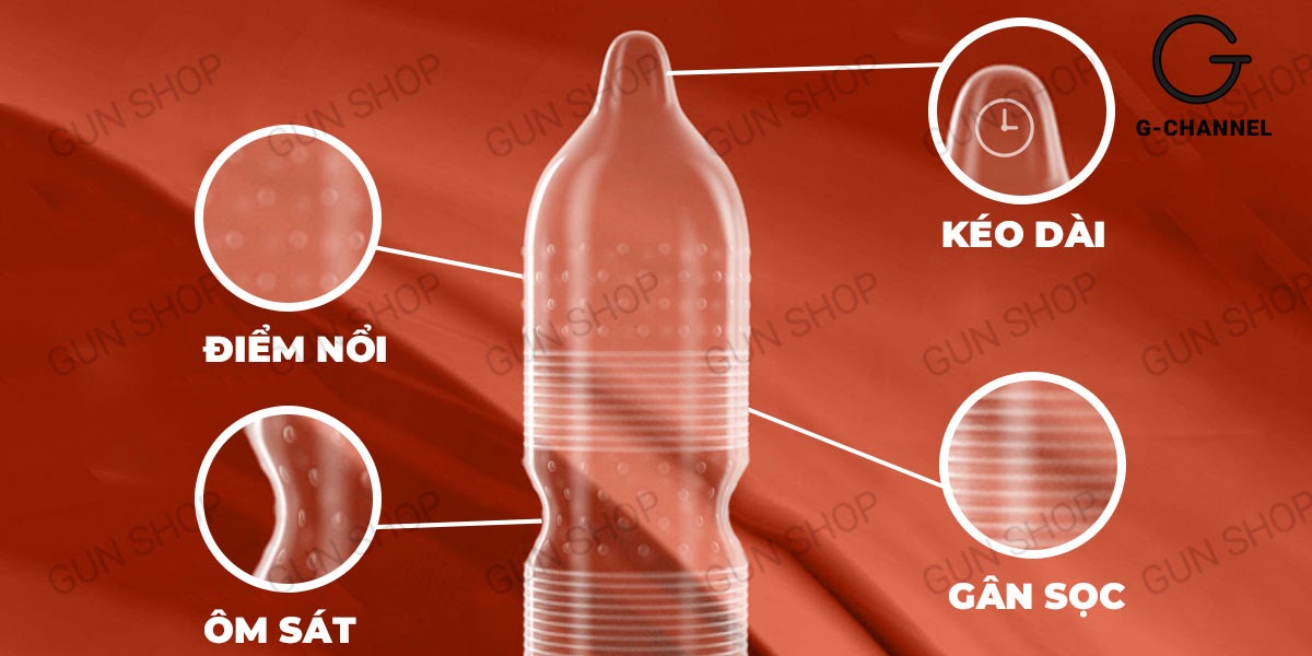 Đại lý Bao cao su Toshiro Long Shock 4in1 - Kéo dài thời gian - Hộp 10 cái giá rẻ