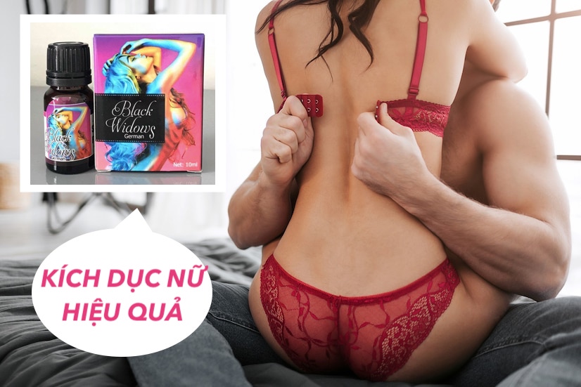 So sánh Thuốc kích dục nữ Black Widow German dạng nước không mùi cực mạnh giá rẻ  chính hãng