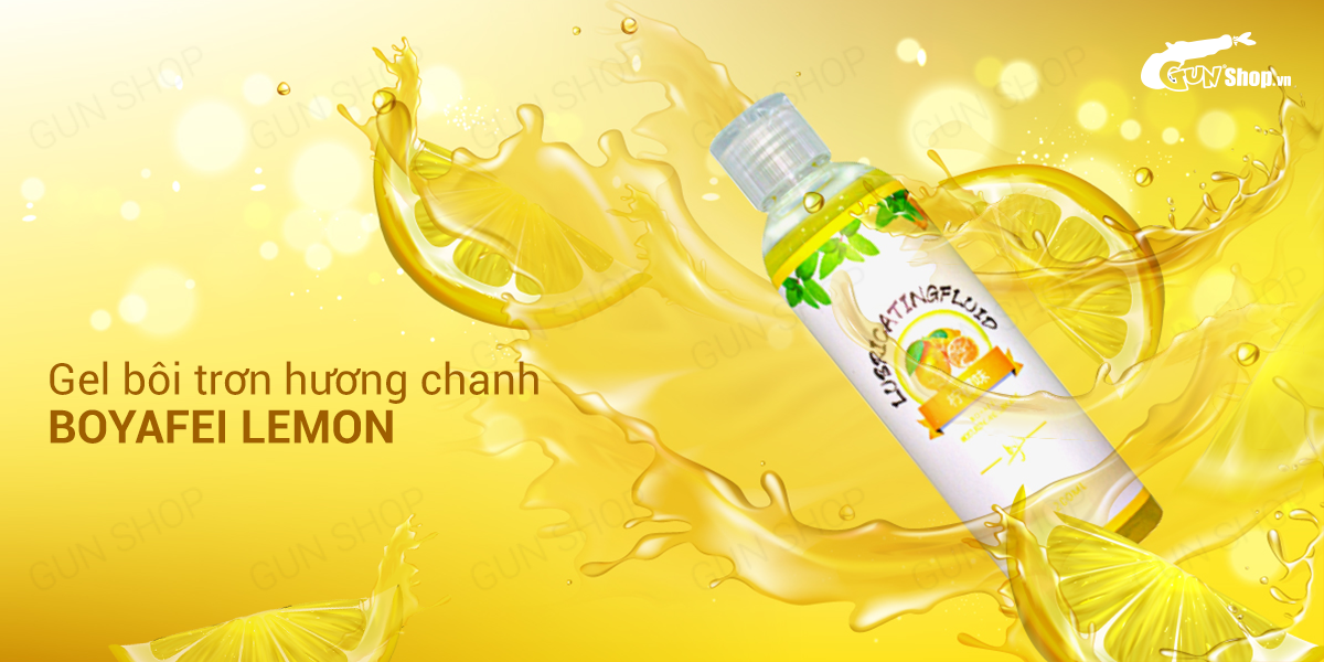 Shop bán Gel bôi trơn hương chanh - Boyafei Lemon - Chai 200ml  nhập khẩu