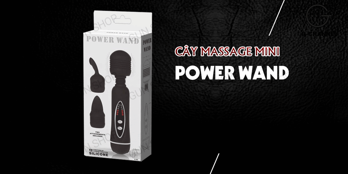 Cây massage mini rung 12 chế độ Power Wand chính hãng giá tốt
