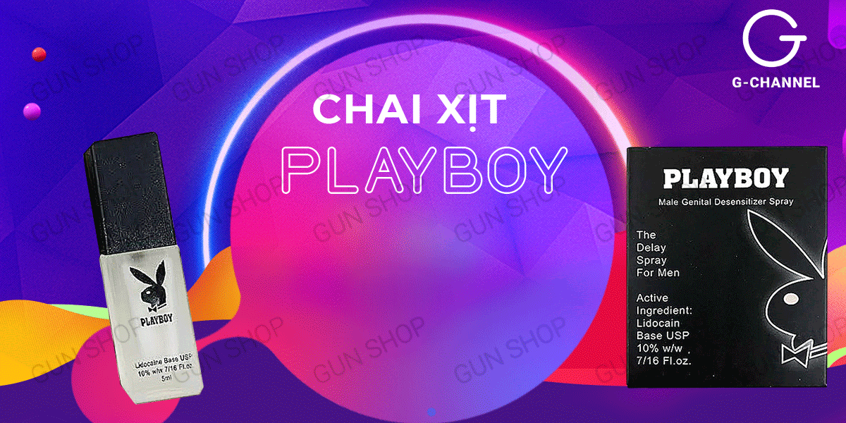 Chai xịt Anh Playboy 5ml tăng cường kéo dài thời gian hiệu quả