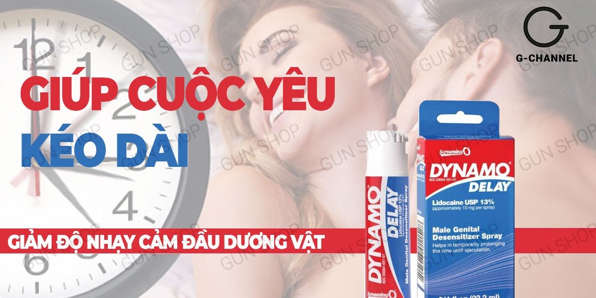 Dynamo Delay 22ml Xịt Kéo Dài Thời Gian Quan Hệ Mỹ