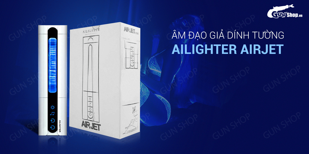 Sỉ Âm đạo giả dính tường tự động rung đa chế độ sạc điện - Ailighter Airjet giá rẻ