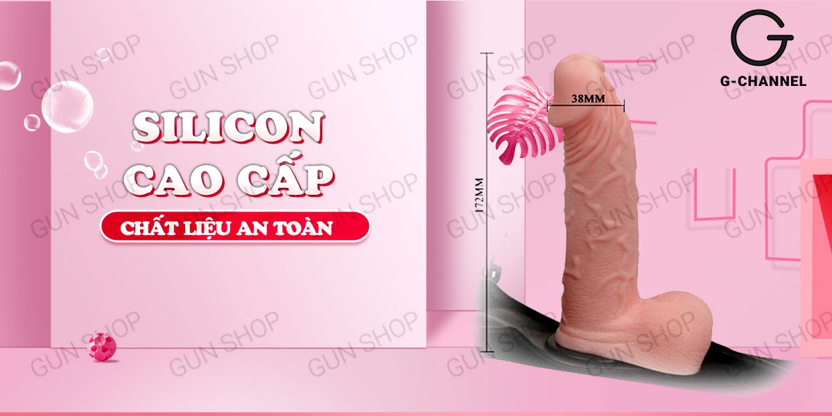 Dương vật giả Baile Trap-on dây đeo bơm kích thước lớn