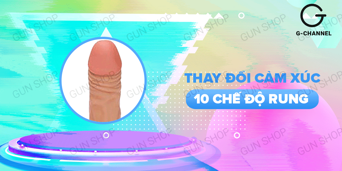 Loveaider dương vật giả rỗng ruột 7 chế độ rung dây đeo kích thích