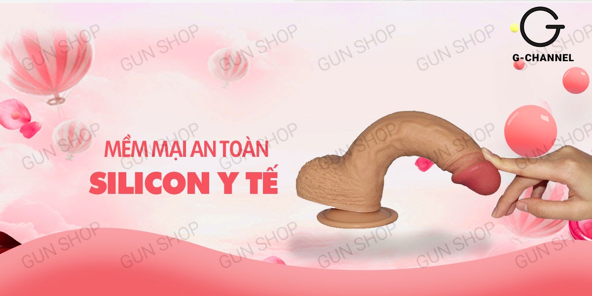 Cung cấp Dương vật giả cao cấp dính tường 18cm - Lovetoy Natural Cock  chính hãng