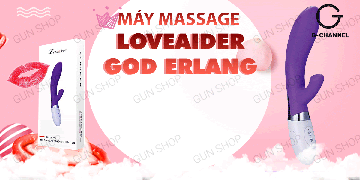 Dương Vật Giả Đa Chế Độ Rung Mạnh Pin Sạc Loveaider God Erlang