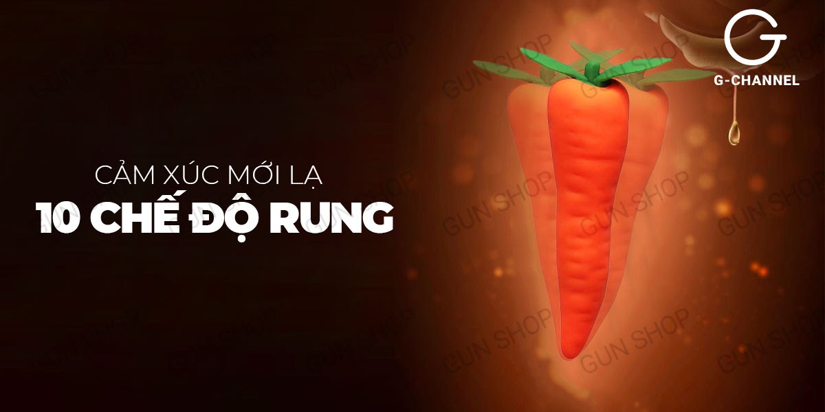Review Dương vật giả ngụy trang rung đa chế độ hình quả cà rốt - Wistone Carrot  mới nhất