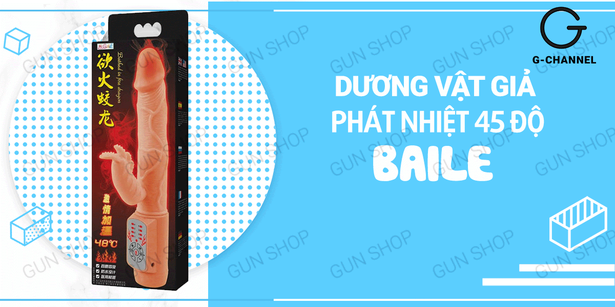 Dương Vật Giả Phát Nhiệt 45°C Baile Kích Thích Cực Mạnh