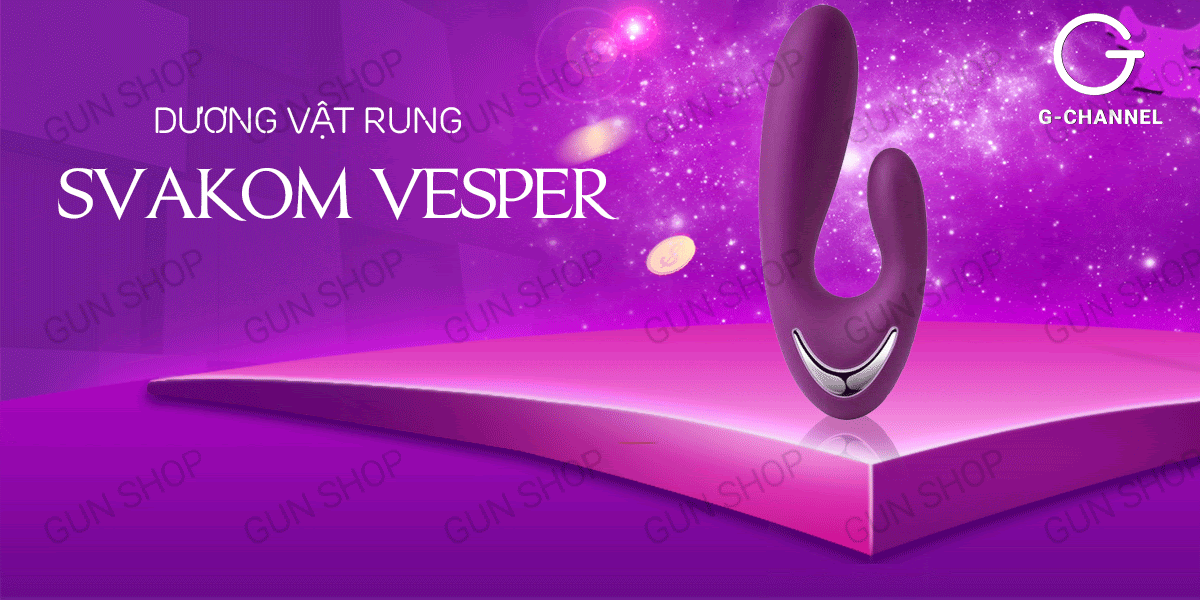 Dương vật rung Svakom Vesper nhiều chế độ sưởi ấm sạc tiện lợi
