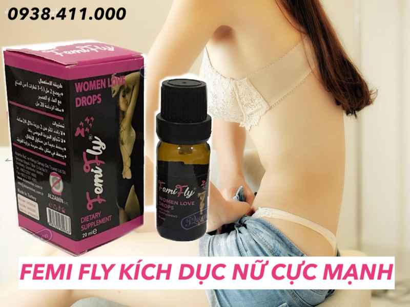 Đại lý Thuốc kích dục nữ Femi Fly Women Love Drops FemiFly chính hãng cực mạnh  hàng mới về