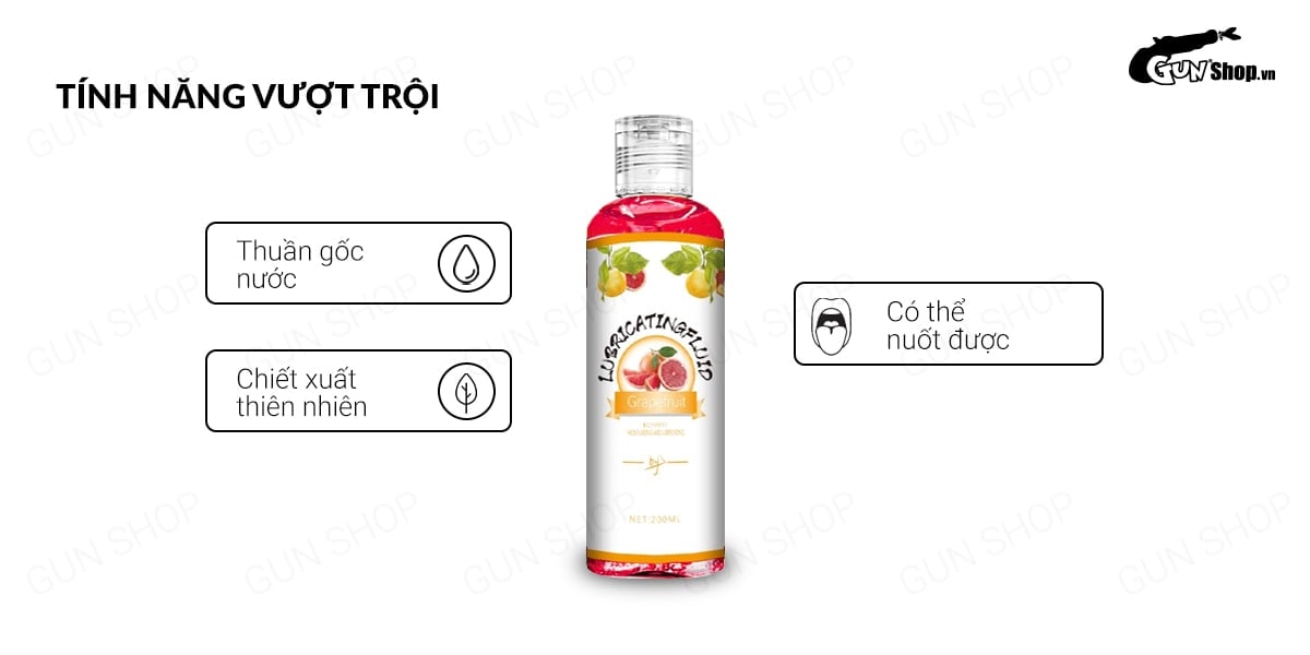 Gel bôi trơn hương bưởi Boyafei 200ml - Mềm mượt ✔️ Sảng khoái
