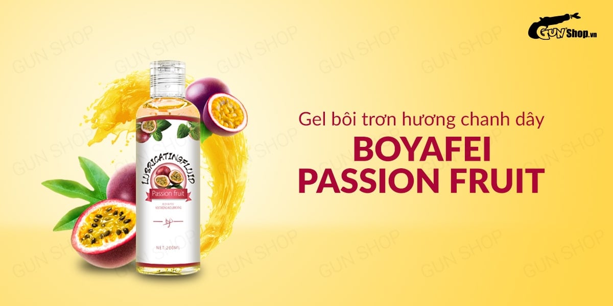 Gel bôi trơn hương chanh dây cao cấp Boyafei 200ml siêu mượt