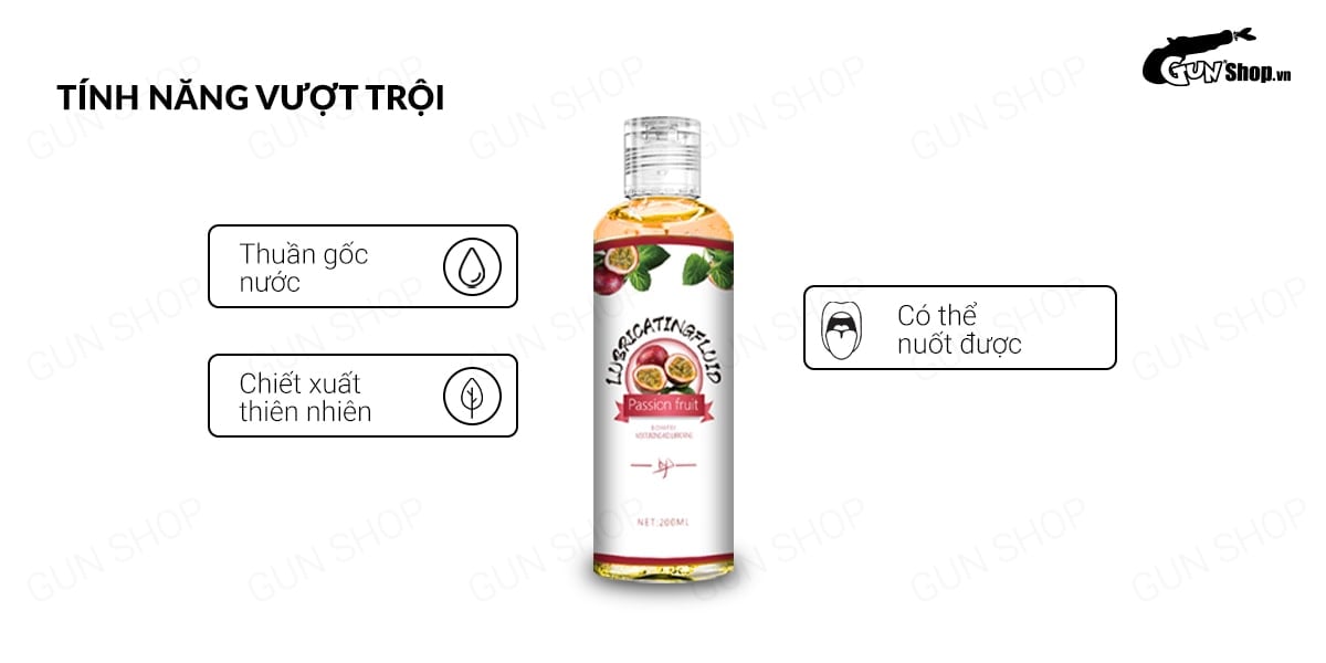 Gel bôi trơn hương chanh dây cao cấp Boyafei 200ml siêu mượt