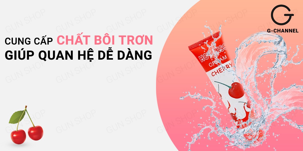 Gel Bôi Trơn Hot Kiss 100ml Hương Cherry Mượt Mà Sảng Khoái