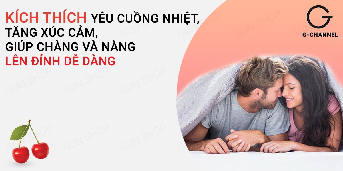 Gel Bôi Trơn Hot Kiss 100ml Hương Cherry Mượt Mà Sảng Khoái