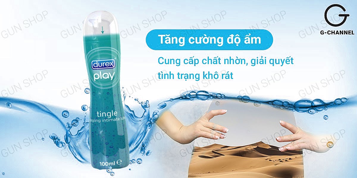 Gel bôi trơn Durex Tingle 100ml mát lạnh kích thích cảm xúc