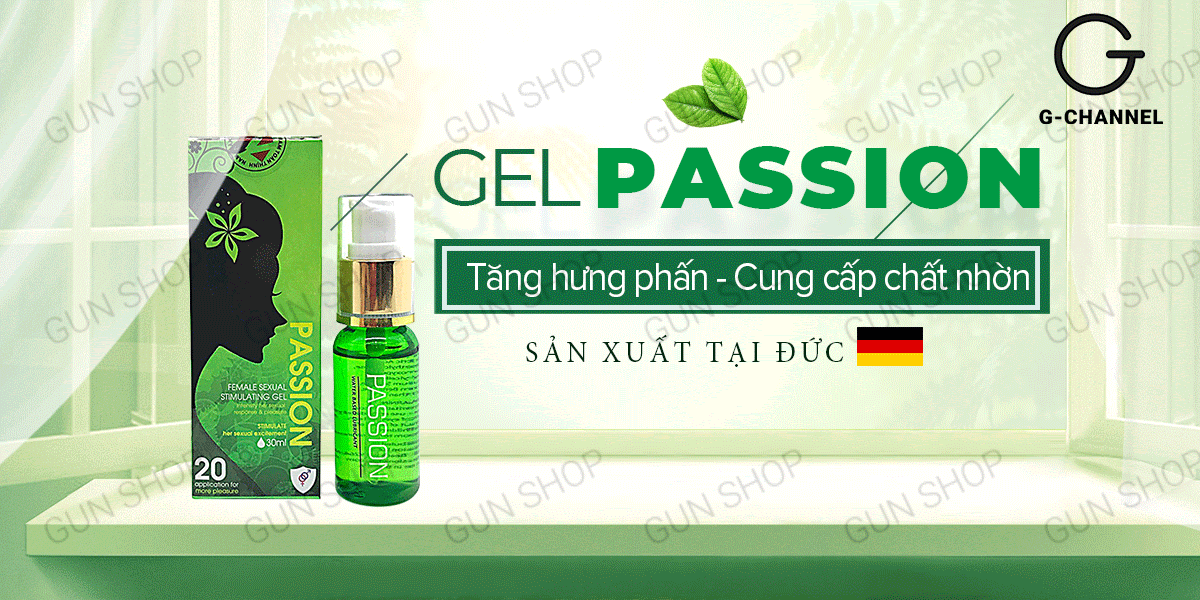 Gel bôi trơn Passion 30ml tăng khoái cảm nữ tự nhiên mượt mà