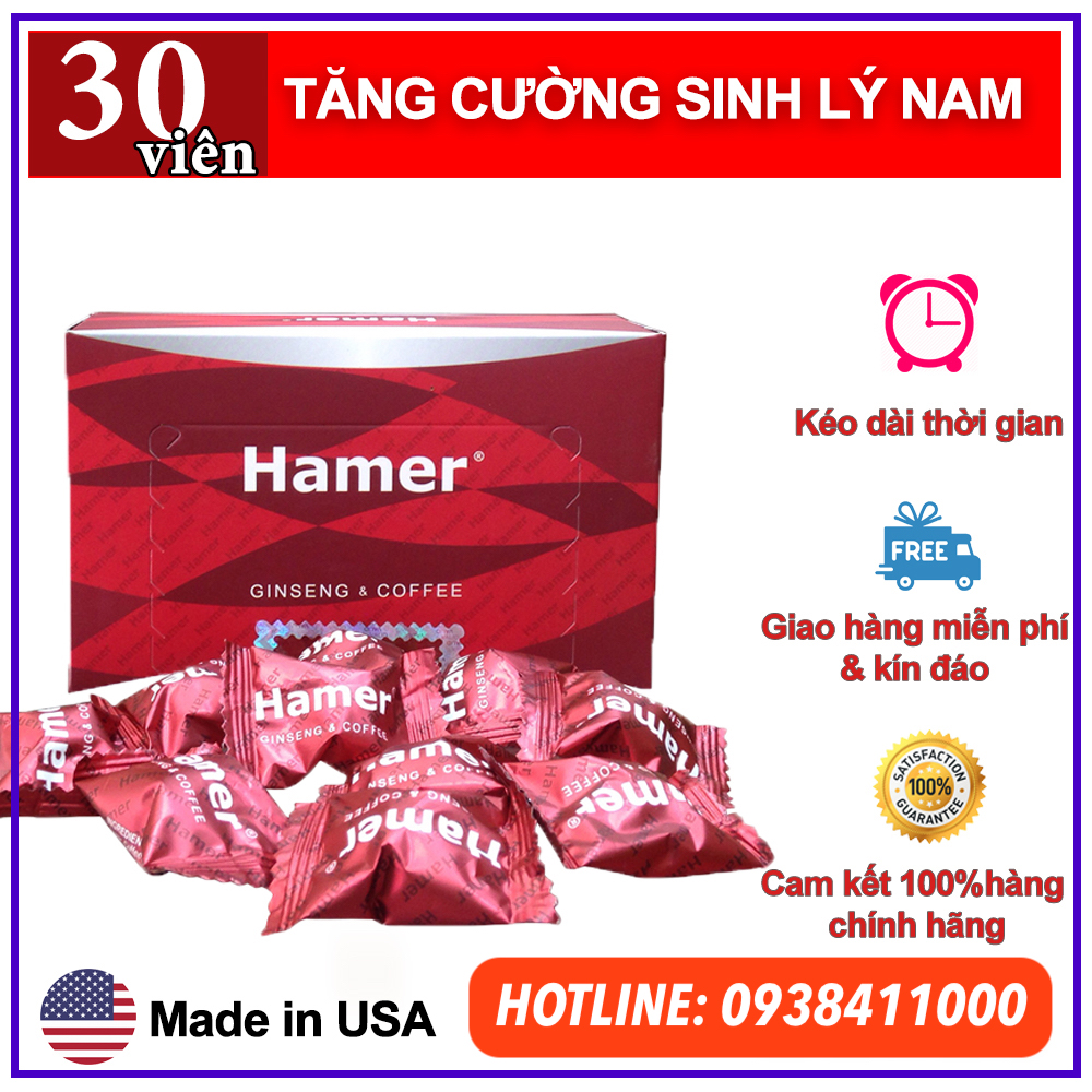 Thông tin Kẹo sâm Hamer USA thuốc cường dương kéo dài thời gian ông ngậm bà khen giá sỉ