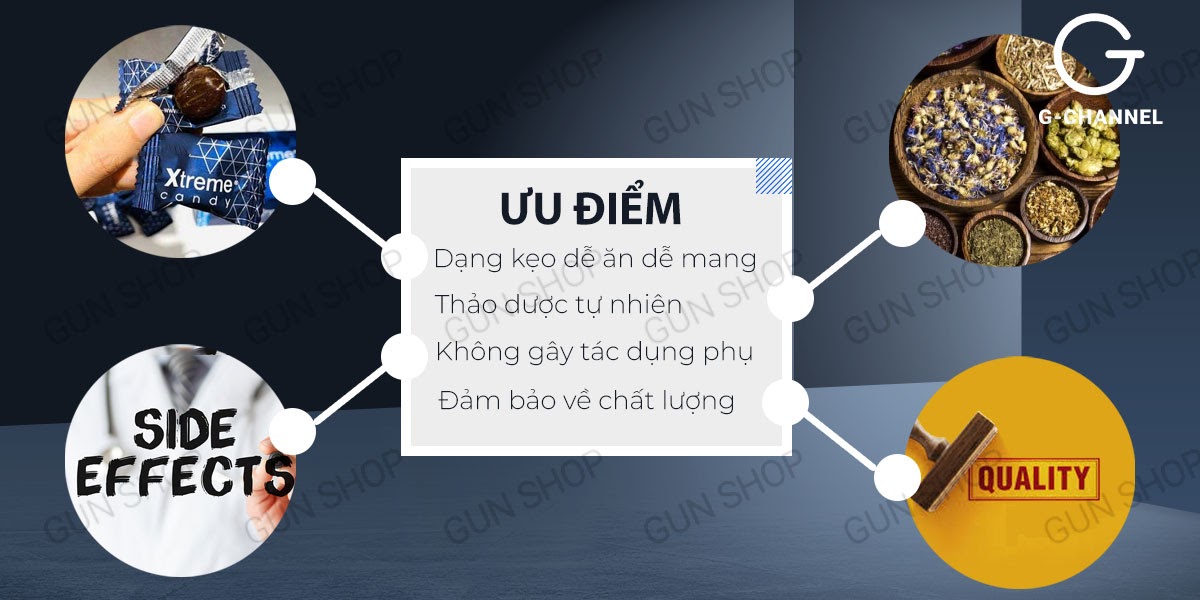 Kẹo nhân sâm Xtreme tăng cường sinh lý mạnh mẽ bổ dưỡng