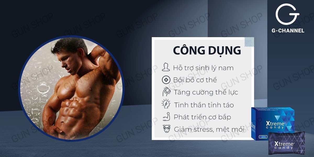 Kẹo nhân sâm Xtreme tăng cường sinh lý mạnh mẽ bổ dưỡng