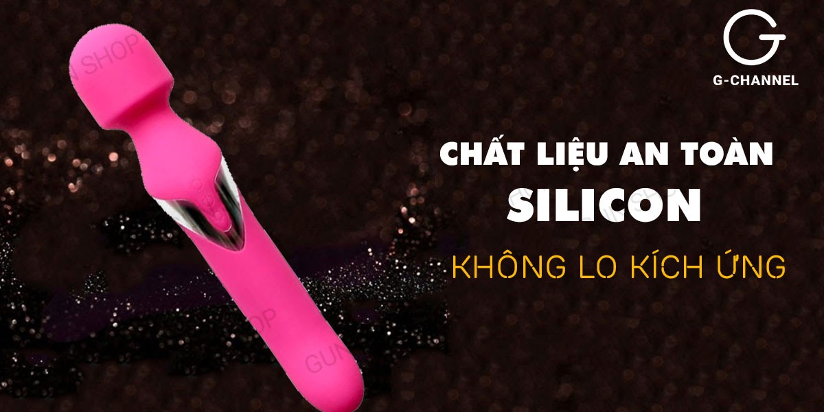 Máy massage 2 đầu rung sạc tiện lợi giảm đau nhanh Aphojoy