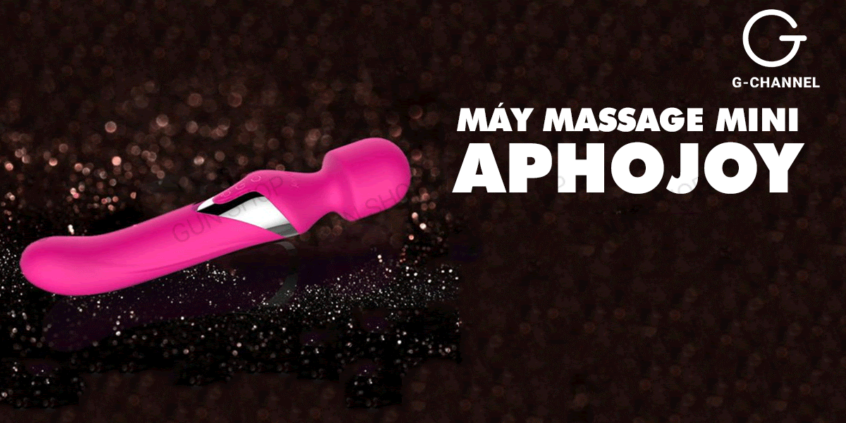 Máy massage 2 đầu rung sạc tiện lợi giảm đau nhanh Aphojoy