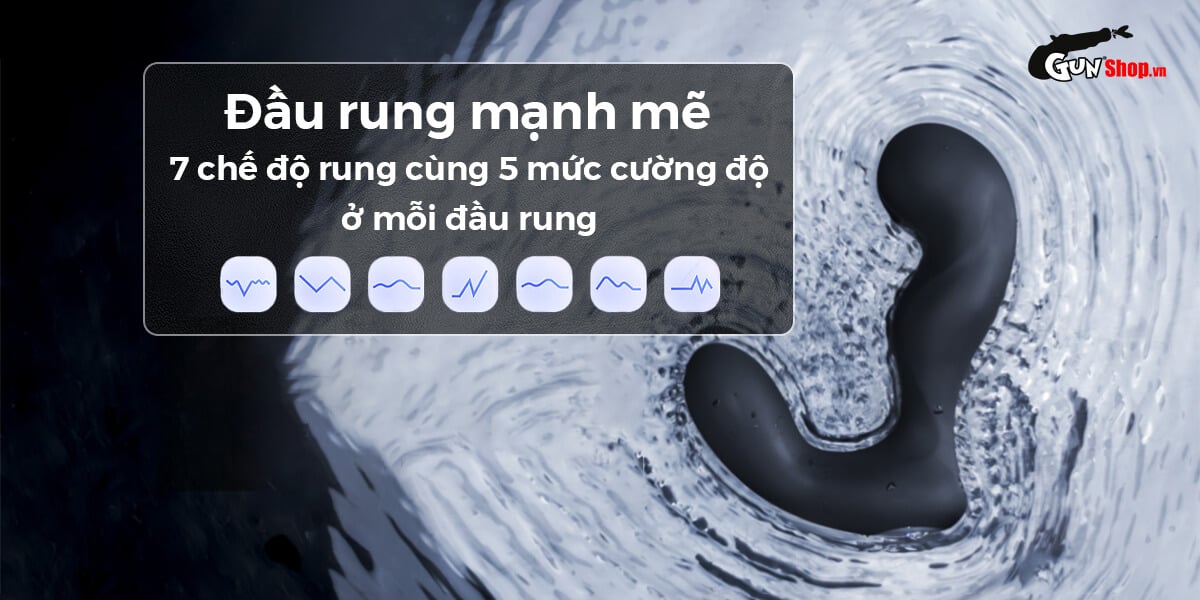 Máy massage hậu môn Svakom Iker JR điều khiển app tiện lợi