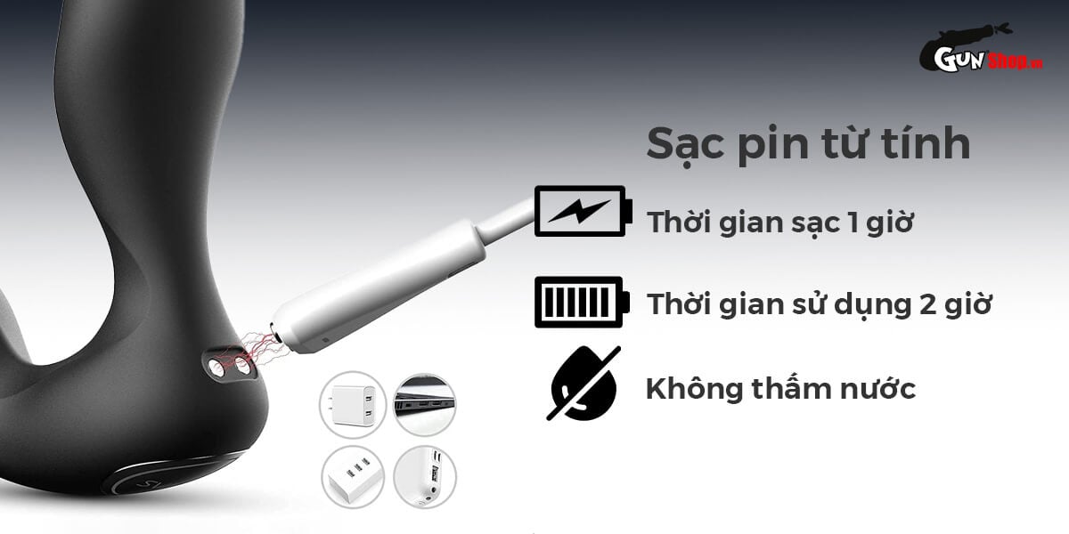 Máy massage hậu môn Svakom Iker JR điều khiển app tiện lợi
