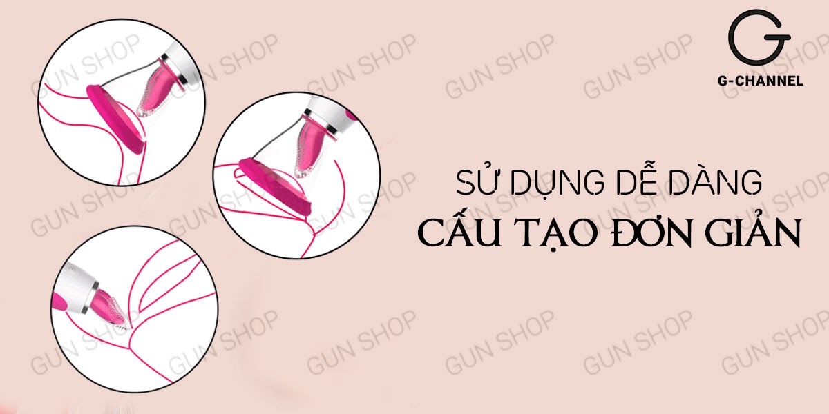 Nhập sỉ Máy rung massage kích thích âm đạo 2 đầu rung có lưỡi giả hút liếm 17 chế độ - Wistone  mới nhất