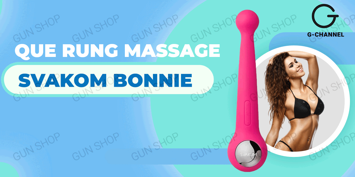 Địa chỉ bán Que rung massage toàn thân 2 đầu rung riêng biệt sạc điện - Svakom Bonnie mới nhất
